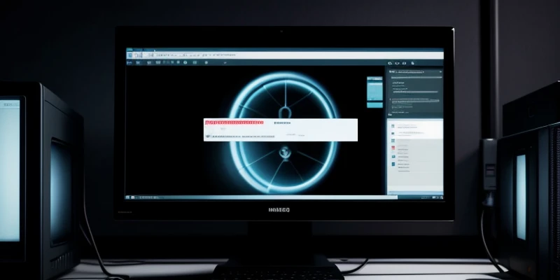 layar monitor menampilkan menu pengaturan firewall winbox dengan daftar ip yang diblokir