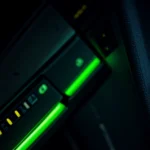 alat router manajemen jaringan profesional dengan banyak kabel lan terpasang rapi di ruang server kecil