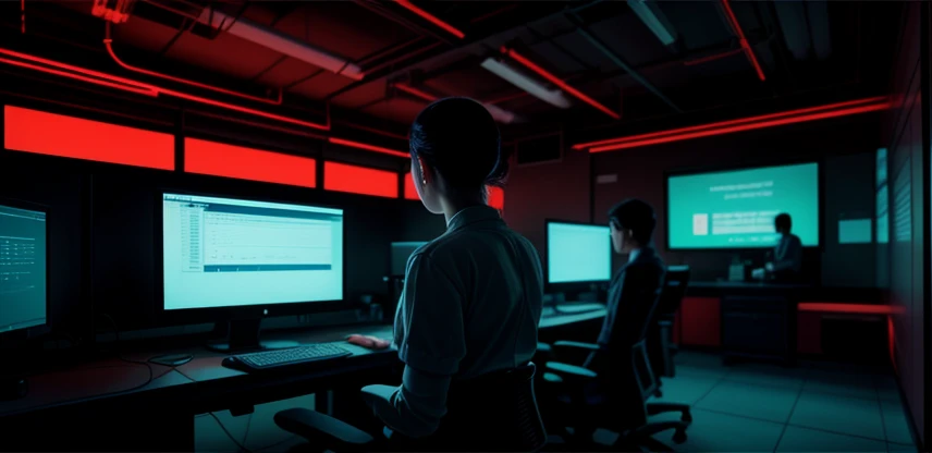 Ilustrasi dampak buruk pemborosan bandwidth di jaringan kantor akibat judi online