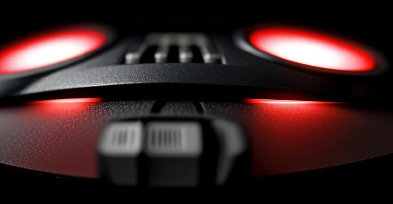 penampakan dekat lampu indikator los berwarna merah menyala berkedip pada router putih