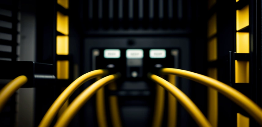 Kerapihan instalasi manajemen kabel UTP Cat6 dan backbone fiber optik pada rak server IDF