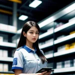 teknisi it sedang melakukan instalasi perangkat router jaringan di langit-langit toko ritel