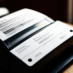 tumpukan kertas voucher wifi hotspot berukuran kecil yang keluar dari mesin printer kasir thermal