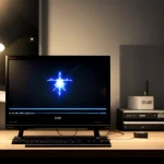 alat router mikrotik pribadi yang disambungkan dengan kabel lan di samping modem bawaan provider