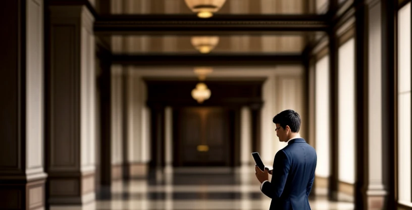 tamu hotel melakukan login internet melalui halaman captive portal di smartphone