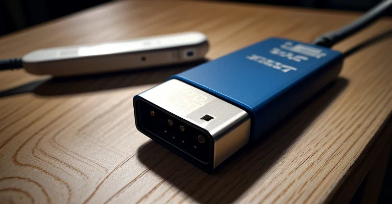 perangkat adaptor lan ke type c yang dicolokkan ke smartphone untuk koneksi internet stabil