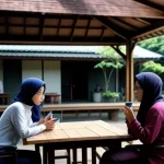 suasana rapat warga RT RW perumahan berdiskusi tentang pemasangan internet kolektif