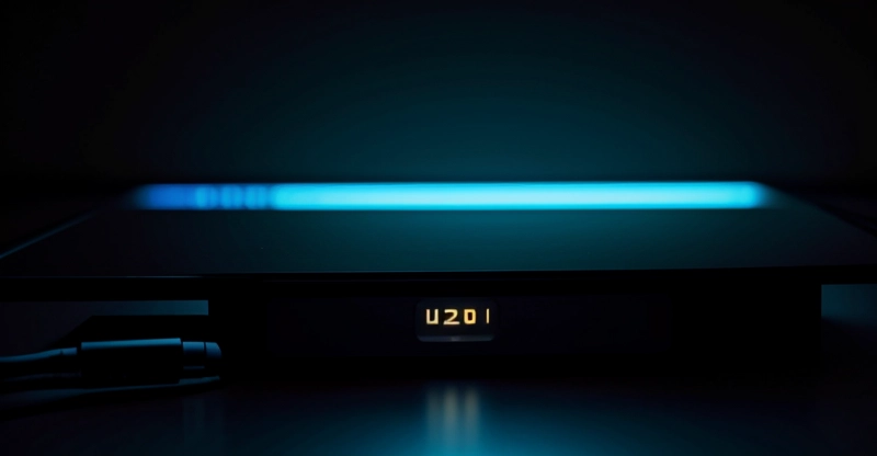 jaringan infrastruktur fiber optik dan router hitam menyala