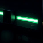 teknisi jaringan sedang mengkonfigurasi router mikrotik di dalam rak server sekolah