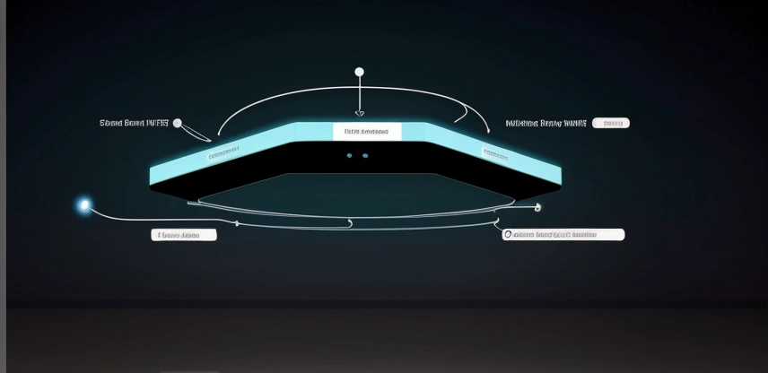 Diagram topologi jaringan untuk memisahkan WiFi staf dan WiFi tamu menggunakan VLAN