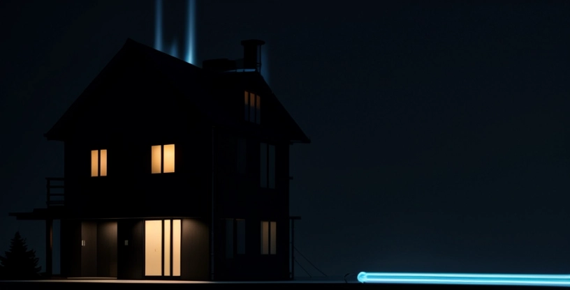 Ilustrasi pipa air analogi bandwidth contention ratio ISP yang terbagi ke banyak rumah tangga.