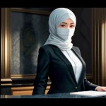 Insinyur IT hotel sedang memonitor dasbor sistem Captive Portal manajemen bandwidth tamu melalui laptop di meja resepsionis