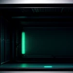 Infrastruktur perangkat router mikrotik kelas enterprise yang mengelola manajemen beban lalu lintas data di dalam rak peladen