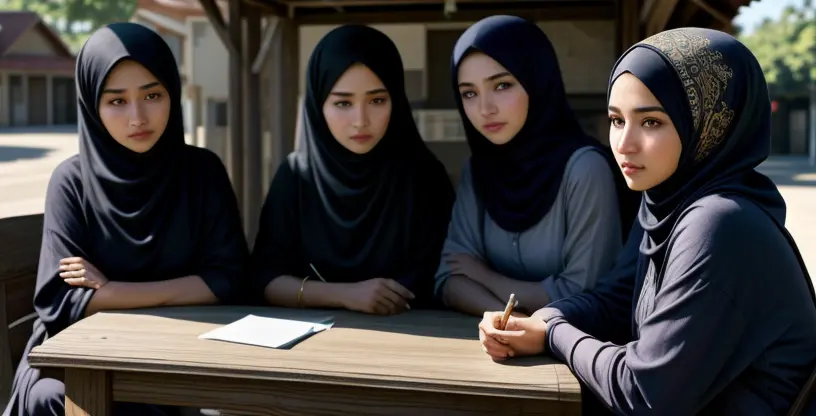 rapat warga dan pengurus rt membahas pengajuan jaringan internet mandiri di pos perumahan