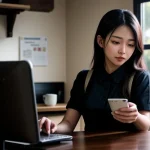 Pemilik usaha cafe menggunakan internet yang stabil dan cepat