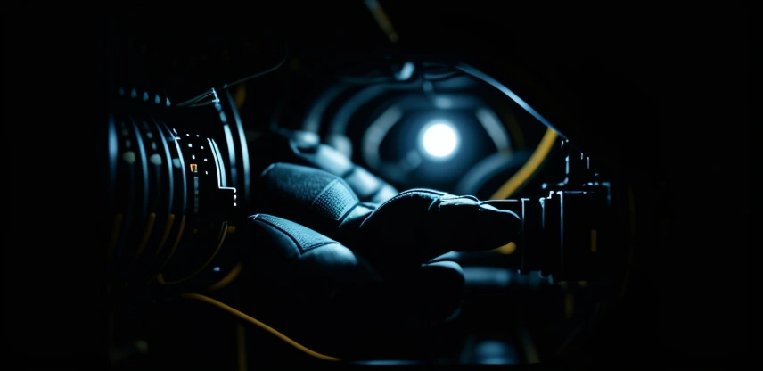 Ilustrasi teknisi jaringan sedang melakukan maintenance kabel fiber optik di dalam manhole