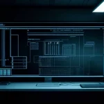 Topologi jaringan dedicated fiber optic yang terhubung ke server kantor dan cctv