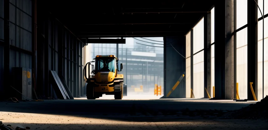 Diagram ilustrasi instalasi kabel fiber optik bawah tanah di kawasan industri dengan proteksi pipa HDPE