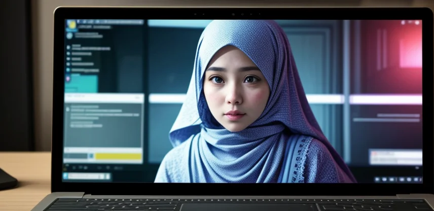 Ilustrasi gangguan video call zoom akibat jitter dan packet loss