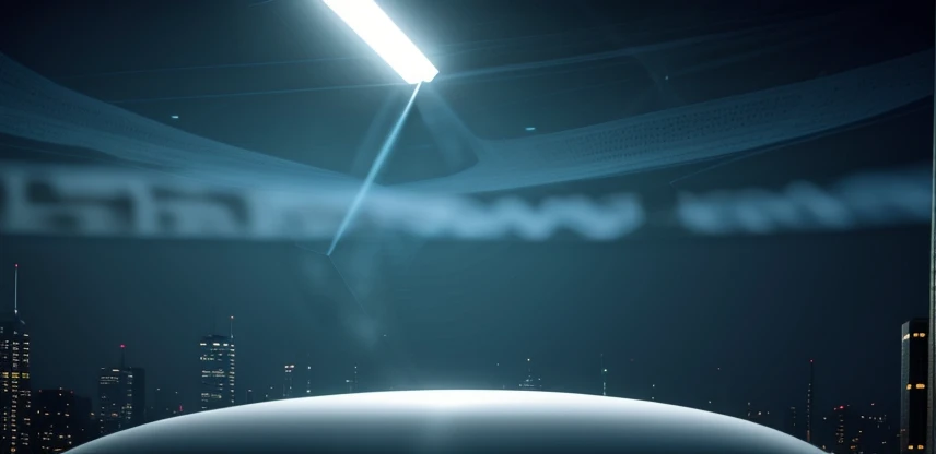 Ilustrasi visualisasi Zona Fresnel dan Line of Sight pada koneksi jaringan Point-to-Point antar gedung