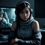 pemuda sedang main game online di pc dengan ping tinggi