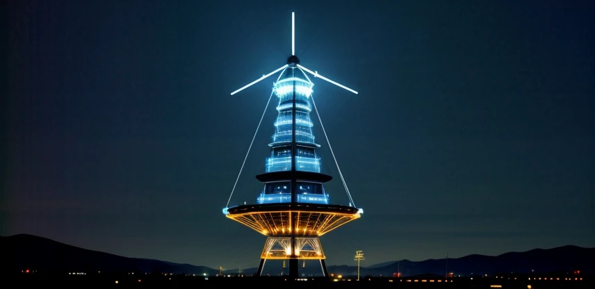 Diagram arsitektur jaringan failover memadukan jalur utama Fiber Optik bawah tanah dan rute cadangan Radio Wireless udara