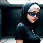 Insinyur jaringan wanita memasang modul transceiver SFP kelas C++ ke dalam sasis OLT GPON Enterprise.