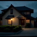 Kamera IP outdoor yang tetap menyala dan merekam pada malam hari tanpa listrik rumah.