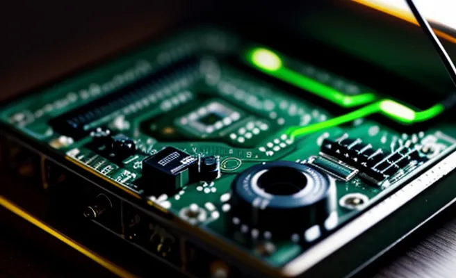 Cara Membuat Server NAS Sendiri Pakai Bekas PC dan Router Tampilan jarak sangat dekat susunan interior motherboard komputer tanpa casing yang tergeletak di atas meja kerja kayu dengan colokan kabel LAN kuning tebal menancap mantap ke modul port ethernet peladen