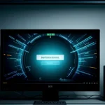 Penampakan rapi antarmuka halaman panel web grafis log masuk administrasi OpenMediaVault di monitor gelap dengan kabel router jaringan menyilang gagah