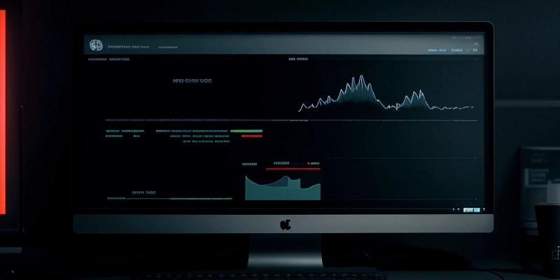 layar monitor menampilkan grafik tagihan biaya layanan cloud amazon web services yang membengkak