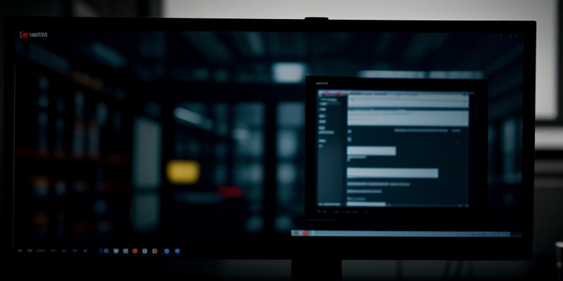 layar monitor komputer pabrik menampilkan pesan error timeout gagal terhubung ke server bea cukai