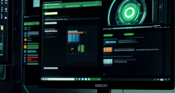 ilustrasi dashboard admin router penuh dengan daftar mac address client koneksi