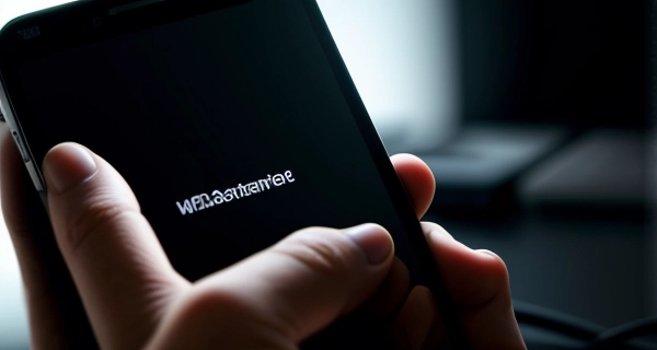 tangan memegang smartphone android mengatur alokasi ip address statis