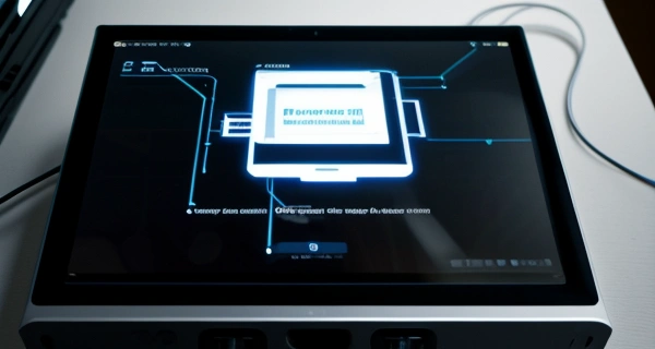 Diagram topologi OSI Layer 2 menampilkan proses filter MAC Address dari smartphone menuju router Mikrotik dan TP-Link