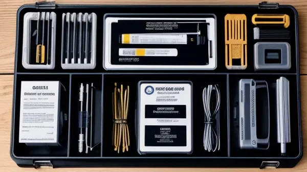 Perlengkapan tang crimping, RJ45 ori, dan lem silikon
